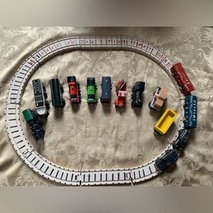 Mixed of Hand Made Wooden Trains, Tracks & Thomas the Train Wooden Trains Friend